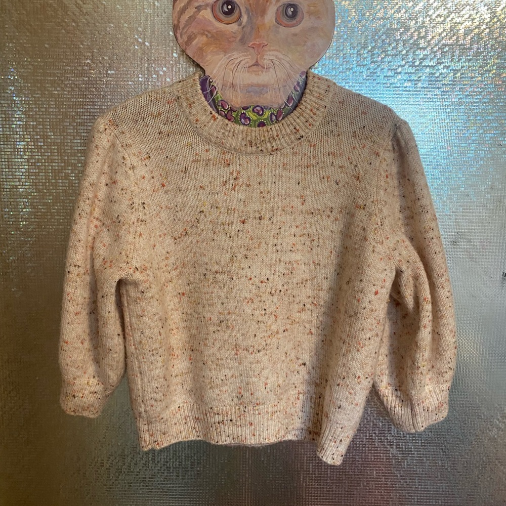 BB Dakota by Steve Madden Cream Speckled Women's Sweater